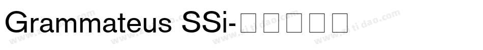 Grammateus SSi字体转换